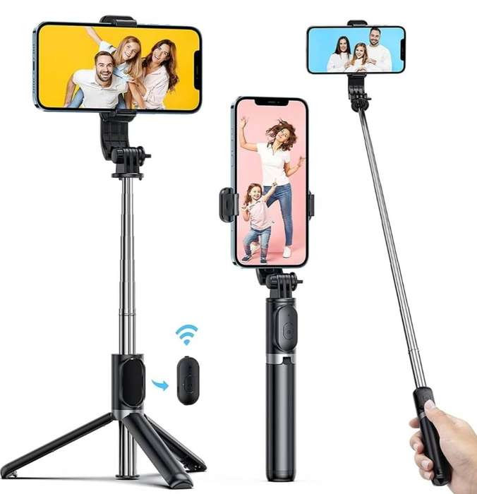 Selfie Stick Tripod, Extendable 3 in 1 Aluminum Selfie Stick with Bluetooth Remote 270 Degree Rotati