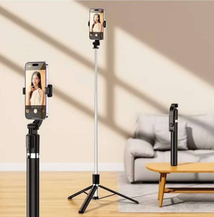 Selfie Stick Tripod, Extendable 3 in 1 Aluminum Selfie Stick with Bluetooth Remote 270 Degree Rotati