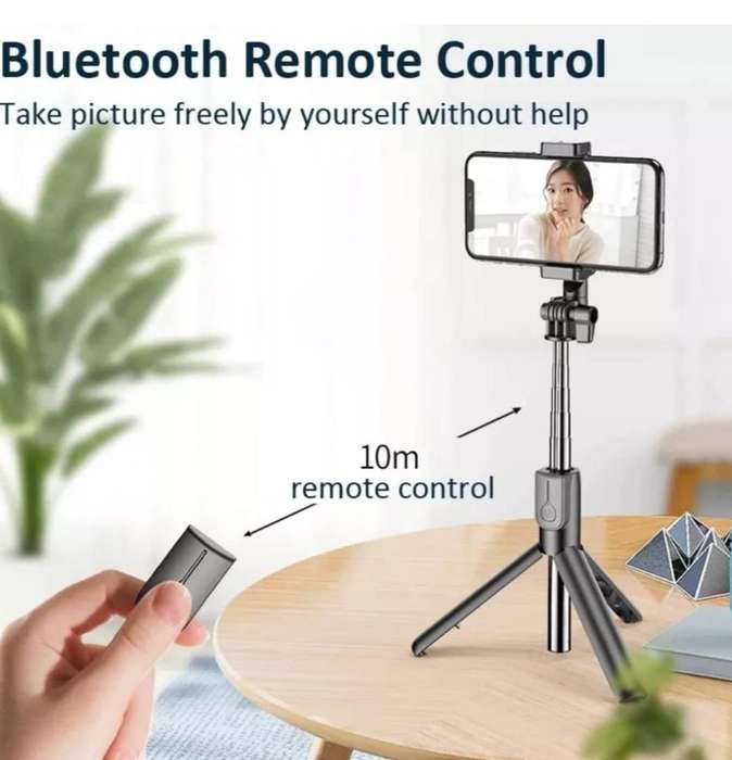 Selfie Stick Tripod, Extendable 3 in 1 Aluminum Selfie Stick with Bluetooth Remote 270 Degree Rotati
