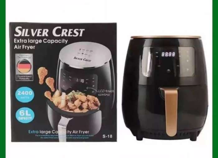 Air Fryer 6L 2400W Extra Large Capacity Air Fryer with LCD Touch Control Display