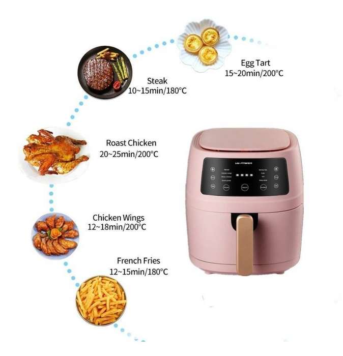 8L Digital Roaster Air fryer With Air fryer Paper Liner 