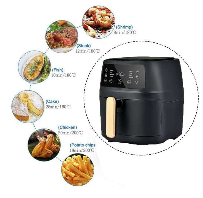 8L Digital Roaster Air fryer With Air fryer Paper Liner 