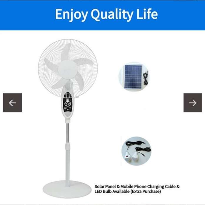 Solar Pedestal 16inch Fans Back In Stock 