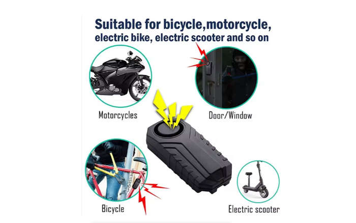 Sensitive Vibrator Detector Bike Alarm With Remote
