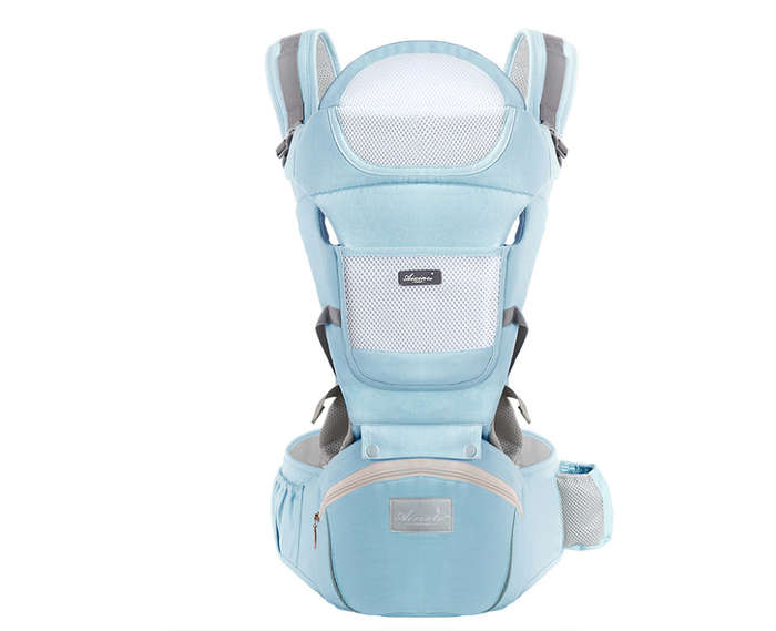 Baby Carrier Ergonomic Infant Carrier with Hip Seat - Blue