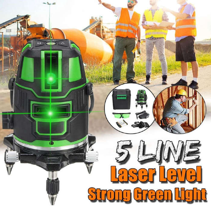 5 Line Green Cross Line Laser Self-Leveling Mapping Tool