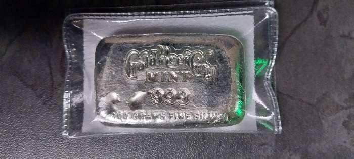 100g Fine Silver Cast Bar
