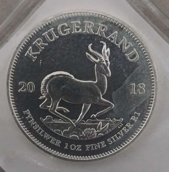 1oz Silver Kruger Rand Coins 99.9% 2018