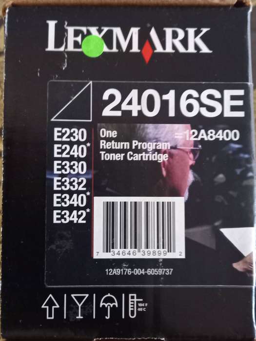 Lexmark 24016SE Return Program Toner Cartridge