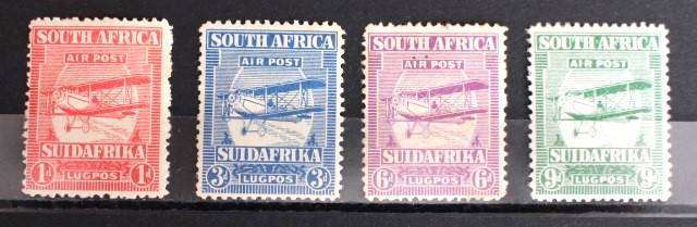UNION 1925 1st AIRMAIL ISSUE THIN ON 9d