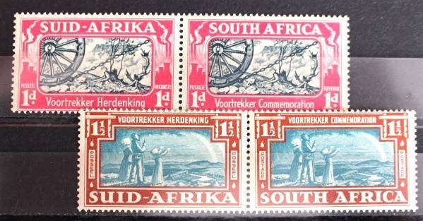 UNION 1938 VOORTREKKERS MNH PAIRS