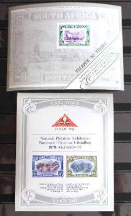 RSA 1976/82 STAMP EXHIBITION SHEETLETS 3 X SCANS