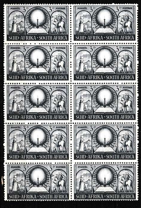 UNION 1949 VOORTREKKER BIBLE AND CANDLE BLOCK