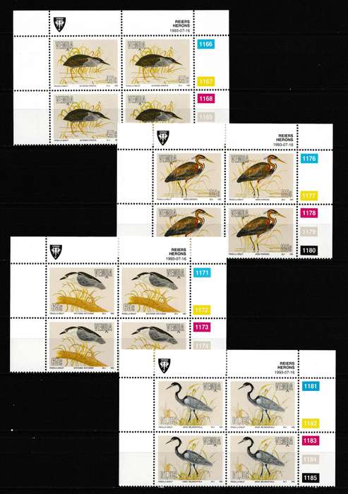 VENDA 1993 HERONS CONTROL BLOCK SET (NO.8 OF 9 BIRD SETS)