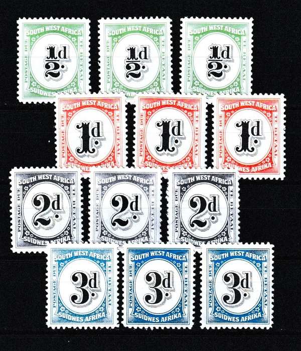 SWA 1931 REVENUE MNH AND MLH