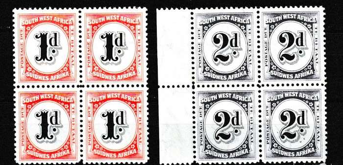SWA 1931 REVENUE 2 X FINE BLOCKS