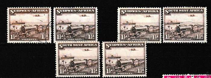 SWA 1937 MAIL TRAIN MNH AND USED