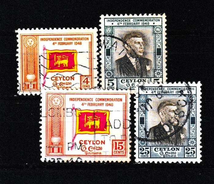 CEYLON 10 X SCANS EARLY STAMPS