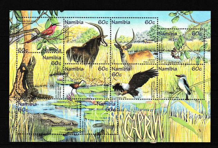 NAMIBIA 1998 CAPRIVI MINI SHEET