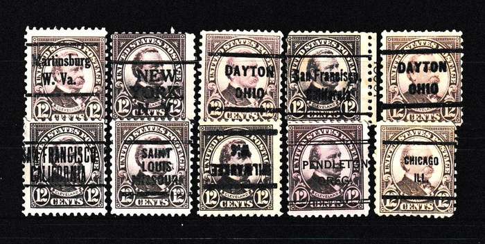 USA PRECANCELS 12c