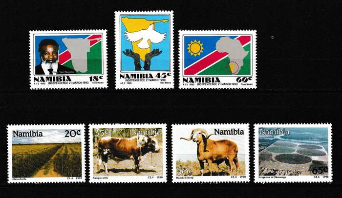 NAMIBIA 1990 INDEPENDENCE/FARMING SETS