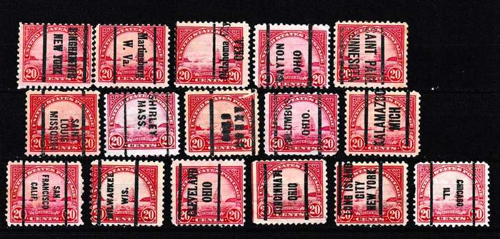 USA PRECANCELS 20c