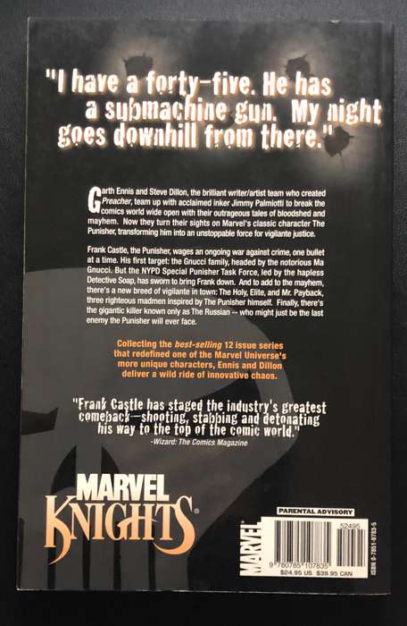 The Punisher: Welcome Back, Frank Vol.1 Paperback - Marvel Knights