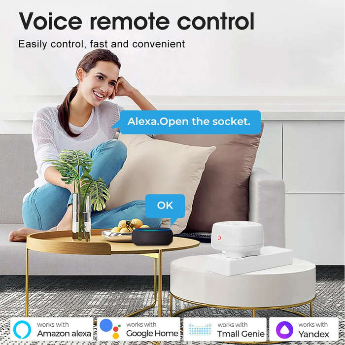 Zigbee Smart Plug 16A TUYA South African Power AC Plug Socket