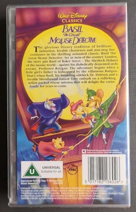Basil  The great mouse detective (VHS)
