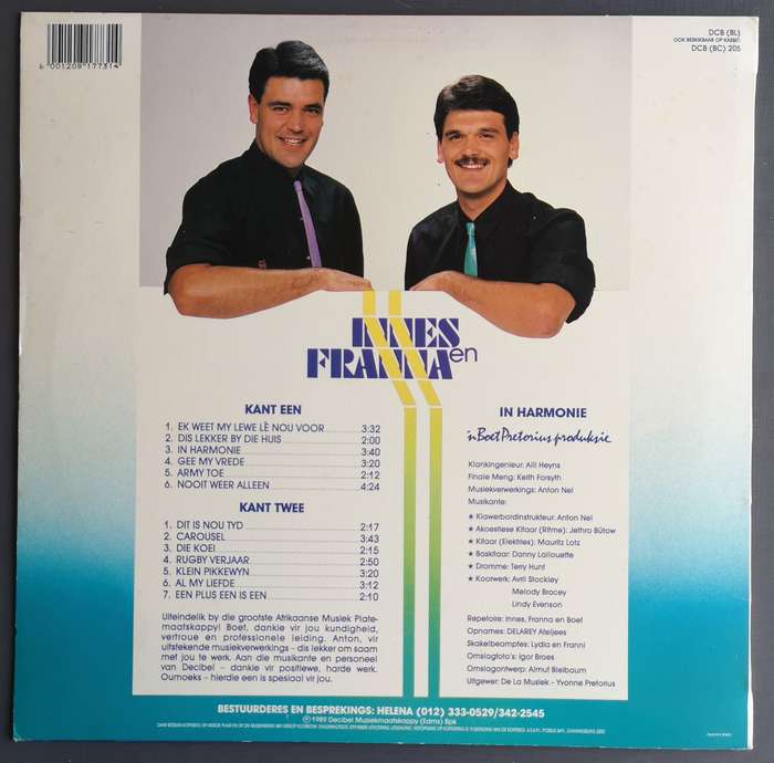 Innes en Franna in Harmonie (Vinyl LP)
