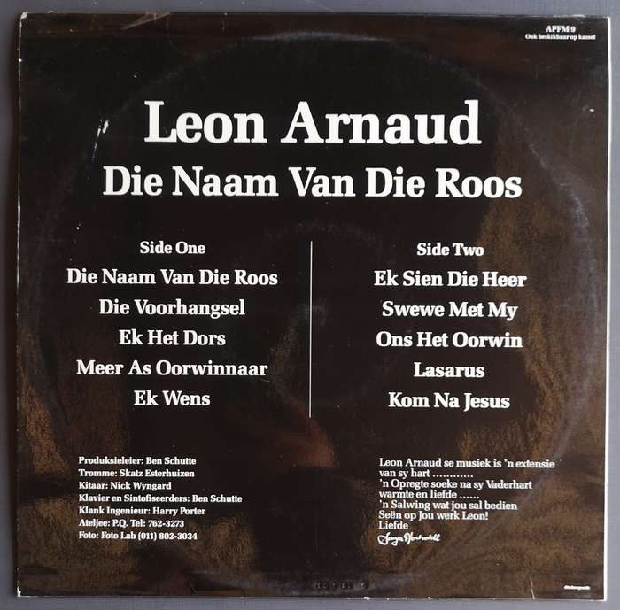 Die naam van die roos - Leon Arnaud (Vinyl LP)