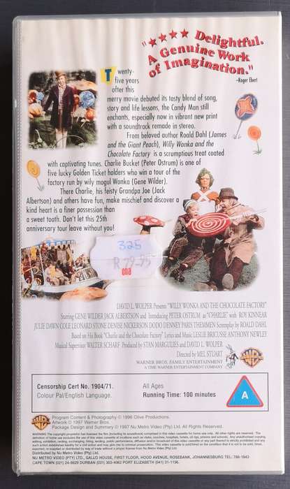 Willy Wonka and the chocolate factory (VHS)