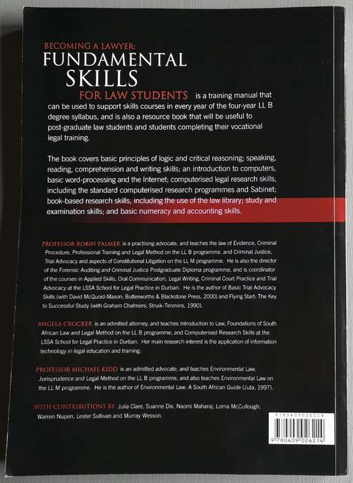 Becoming a Lawyer: Fundamental skills for law students