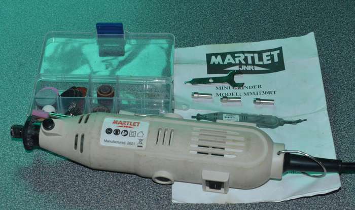 Rotary Tool with some accessories - Martlet MMJ130RT