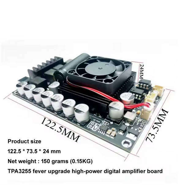 600W mini amplifier board - 300wx2 - TPA3255
