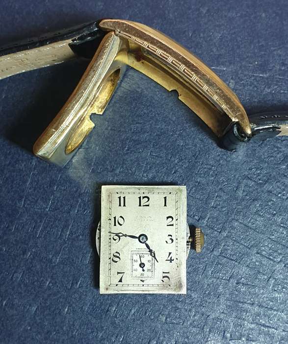Vintage Probably Longines Art Deco Manual Wind Mens Wristwatch circa 1926 in good working condition