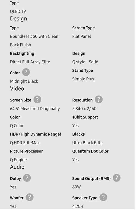 SAMSUNG 65Q9FNAK QLED PREMIUM SMART TV