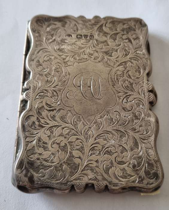 STERLING SILVER ANTIQUE CALLING CARD CASE