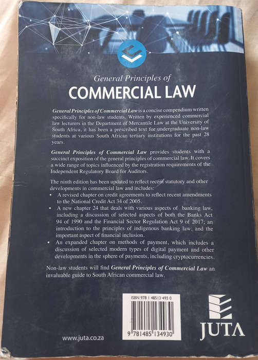 General Principles of Commercial Law (Ninth Edition) Juta