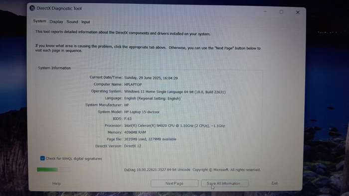 HP Laptop 15-dw1xxx
