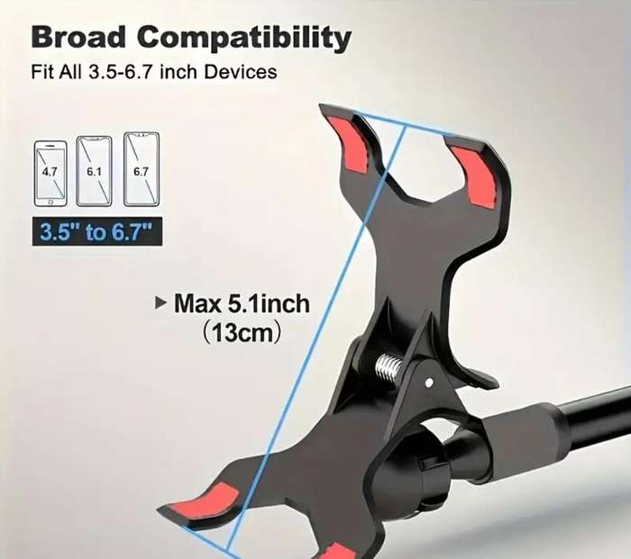 [Rotatable Stand] Flexible 360-Degree Rotatable Tablet and Phone Stand
