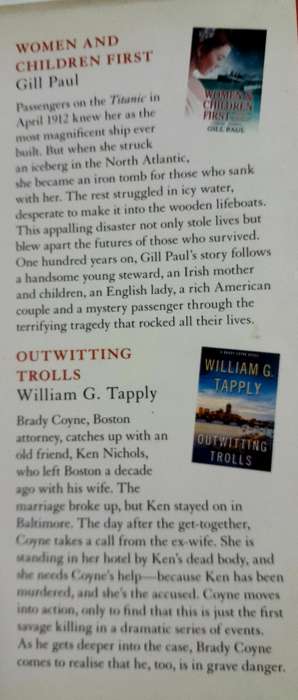 Readers Digest 4 Authors in 1 book Before  go to sleep &  Outwitting trolls & Siege & Women first