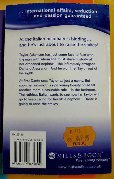 The Italian's Ruthless marriage command by Helen Bianchin Mills and Boon Modern