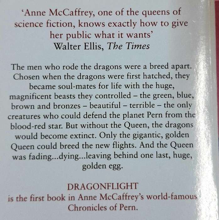 Dragonflight The First Chronicle of Pern by Anne McCaffrey