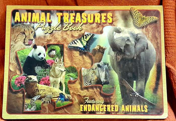 Animal Treasures Puzzle in Book Form