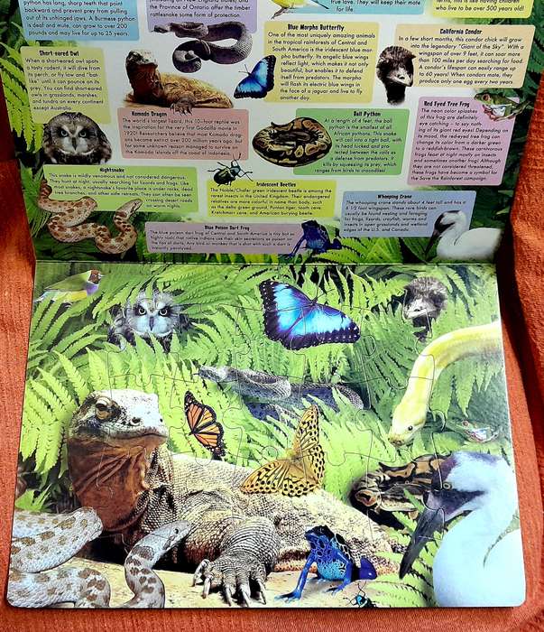 Animal Treasures Puzzle in Book Form
