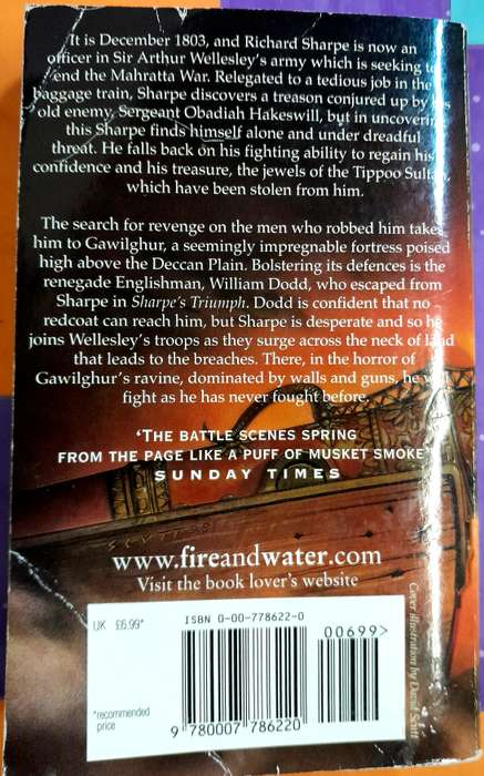 Sharpe's Fortress by Bernard Cornwell
