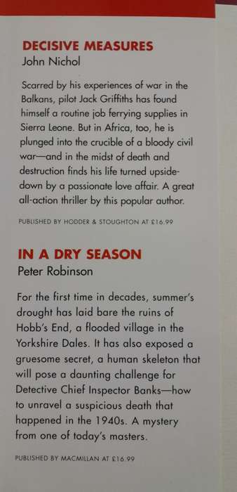 Readers Digest 4 Authors in 1 book In a dry Season & 24 Hours & Decisive Measures & Nora nora