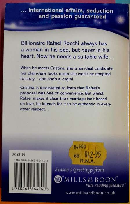Rafael's Suitable Bride by Cathy Williams Mills and Boon Modern