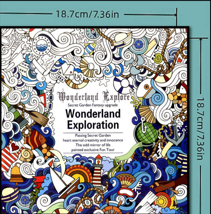 Wonderland Exploration Colouring Book